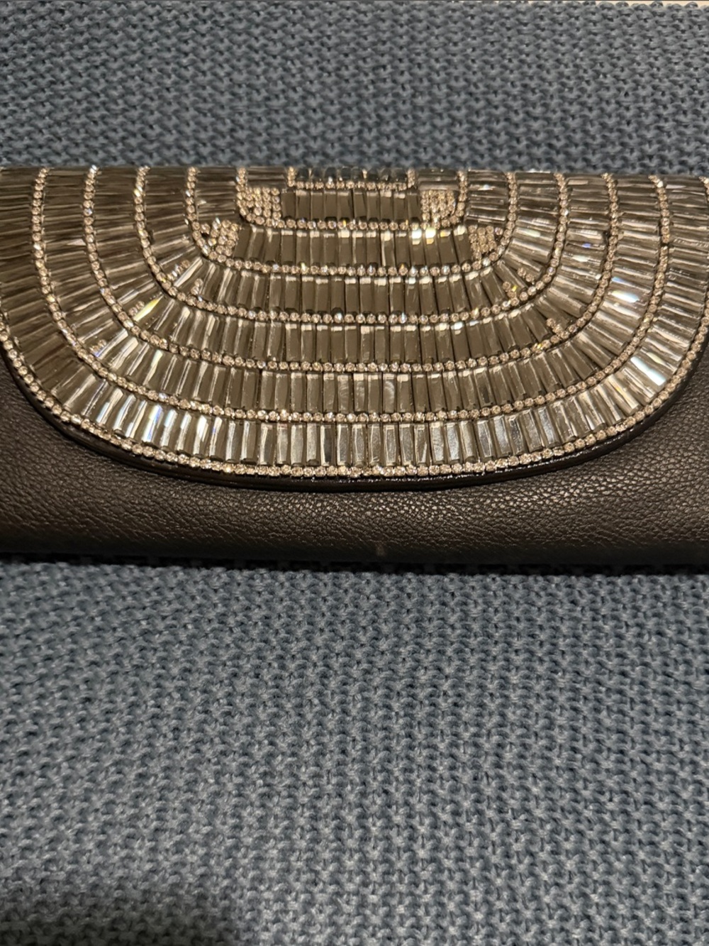 Embellished Black Evening Clutch